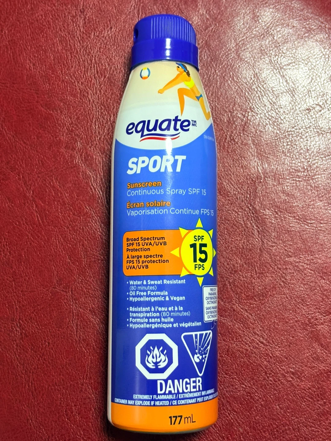 Equate Sport Sunscreen Continuous Spray SPF 15