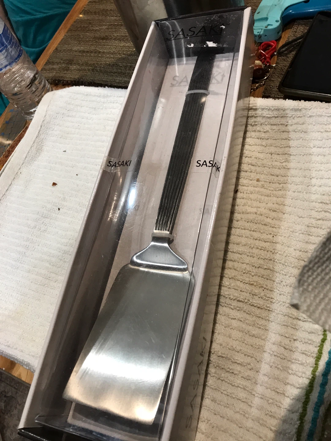 Sasaki Flat Server Teak - New in Box - photo 2