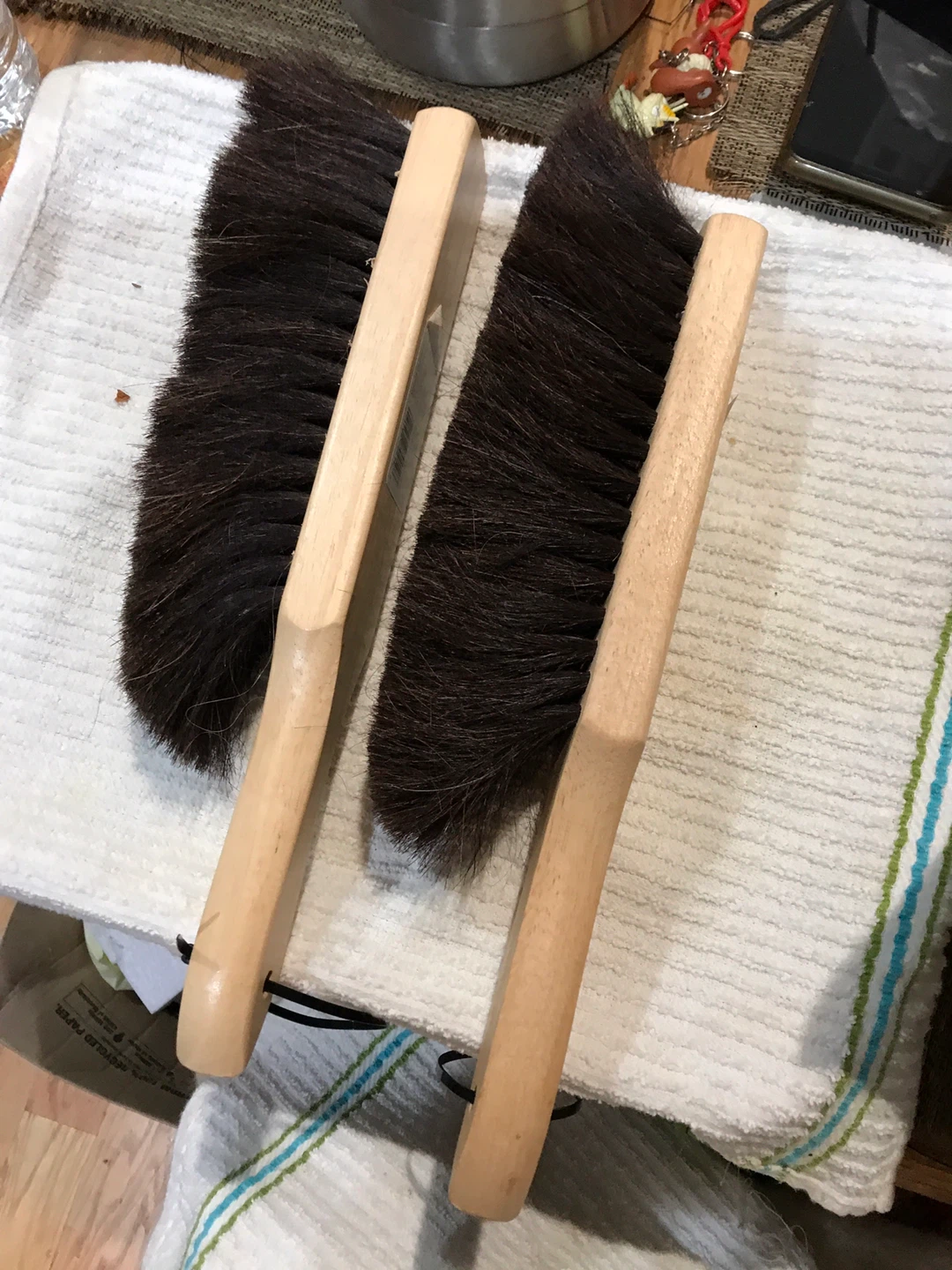 HDX Horsehair Bench Brush Set - Two Brushes