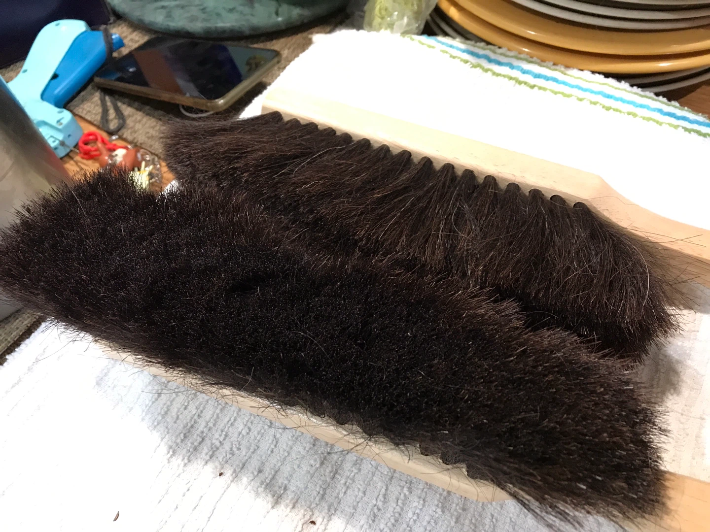 HDX Horsehair Bench Brush Set - Two Brushes - photo 2