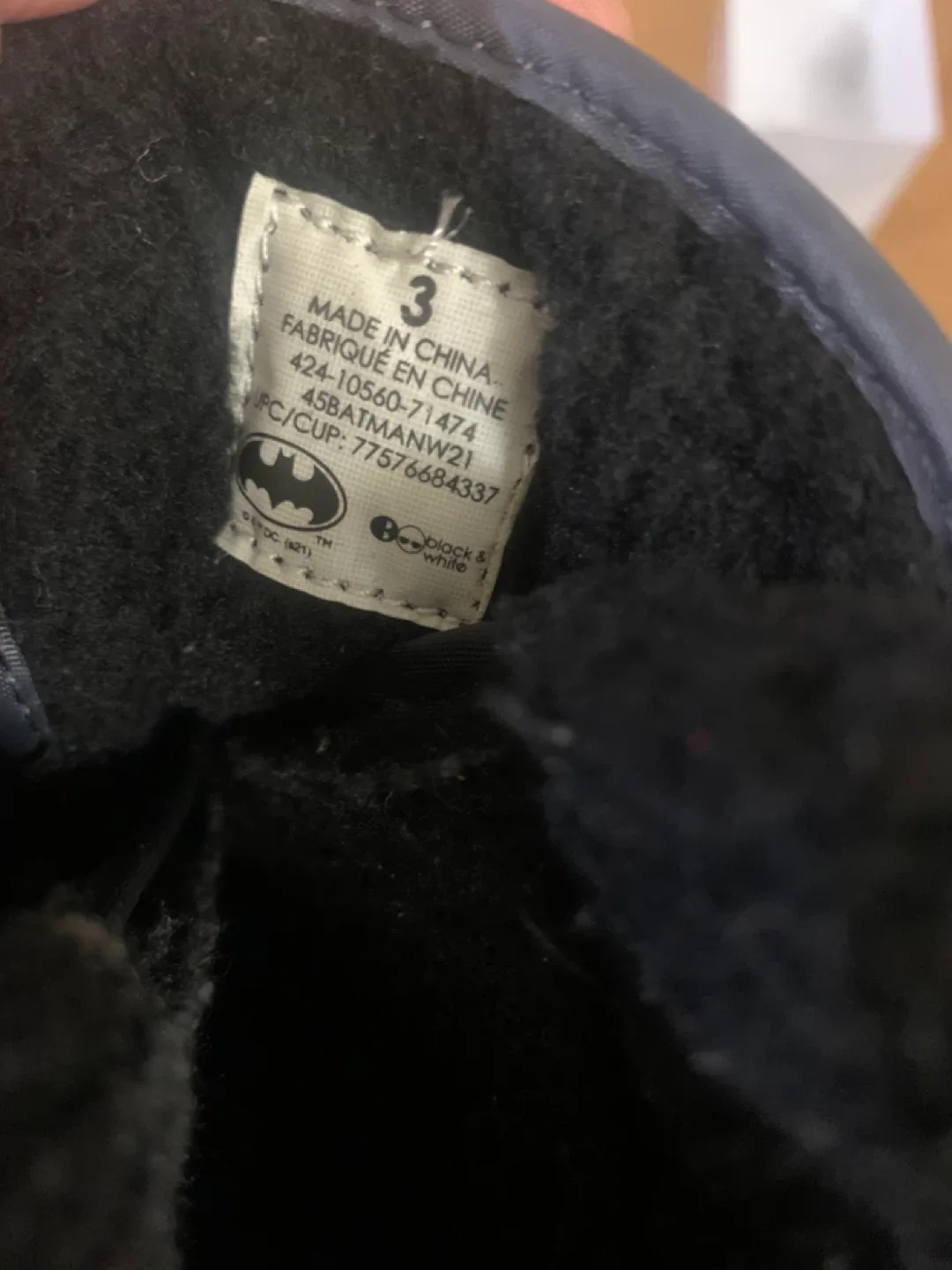 Batman Kids Winter Boots - Size 3 image indicator(2)