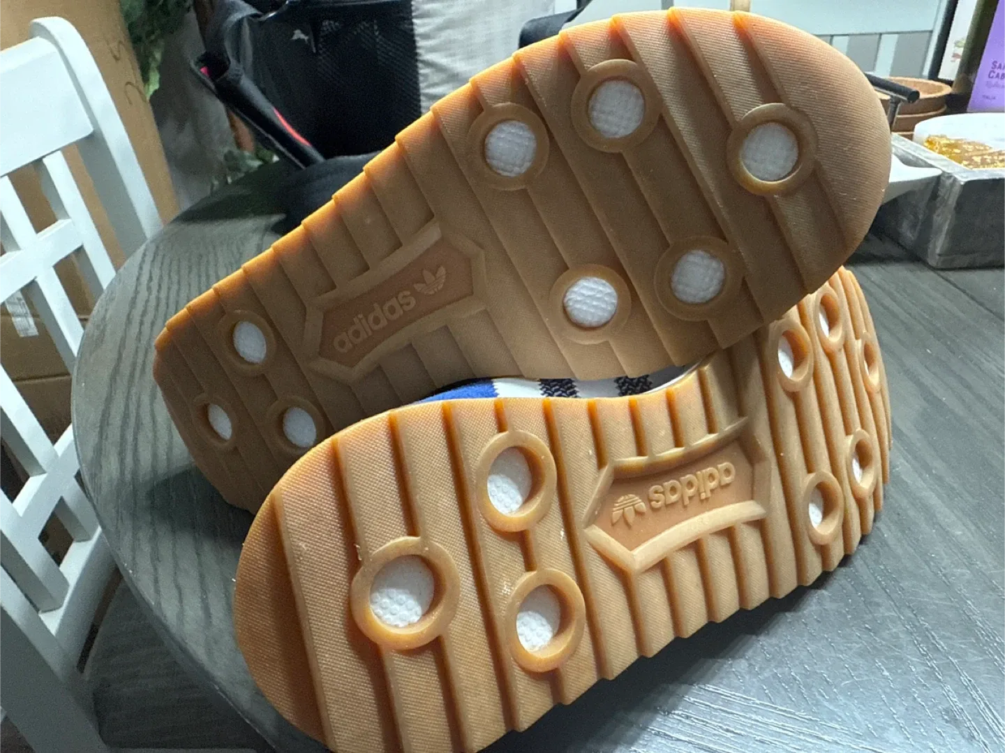 Adidas Blue & White Running Shoes image indicator(4)