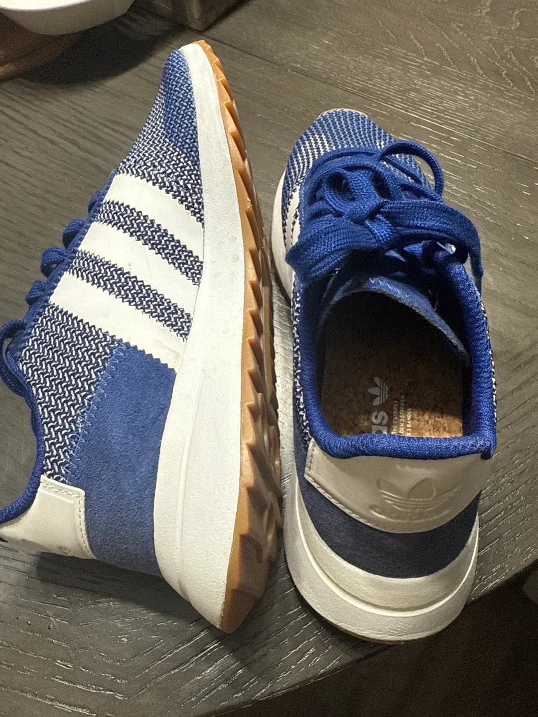 Adidas Blue & White Running Shoes image indicator(3)