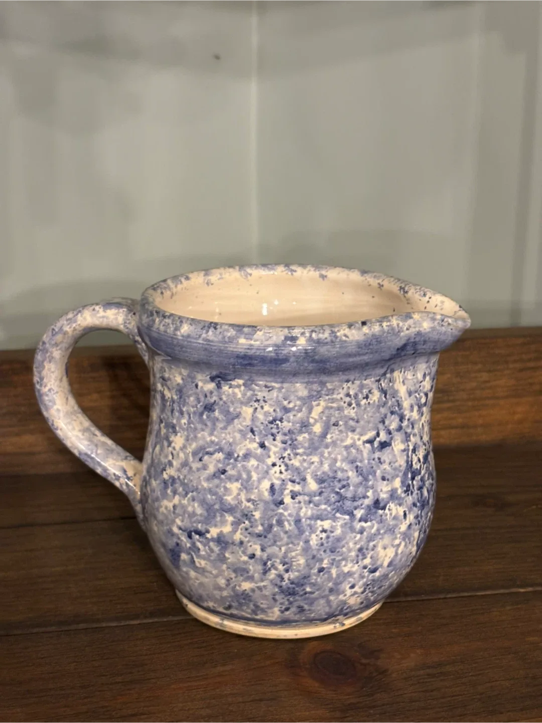 Vintage Blue Speckled Creamer Pitcher image indicator(3)