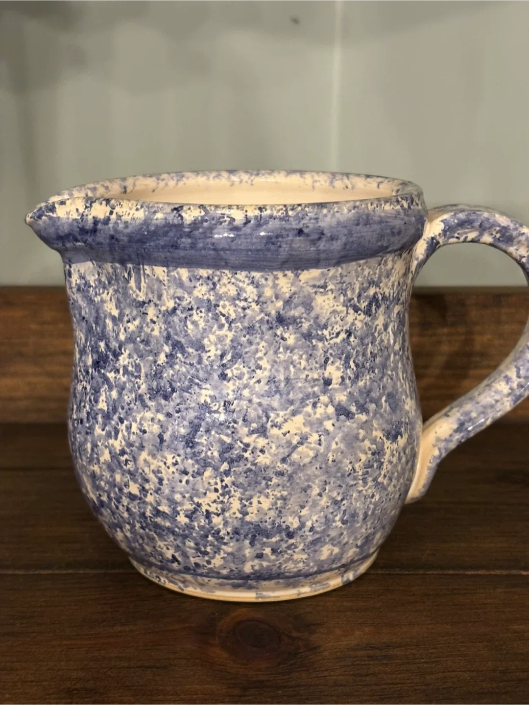 Vintage Blue Speckled Creamer Pitcher image indicator(5)