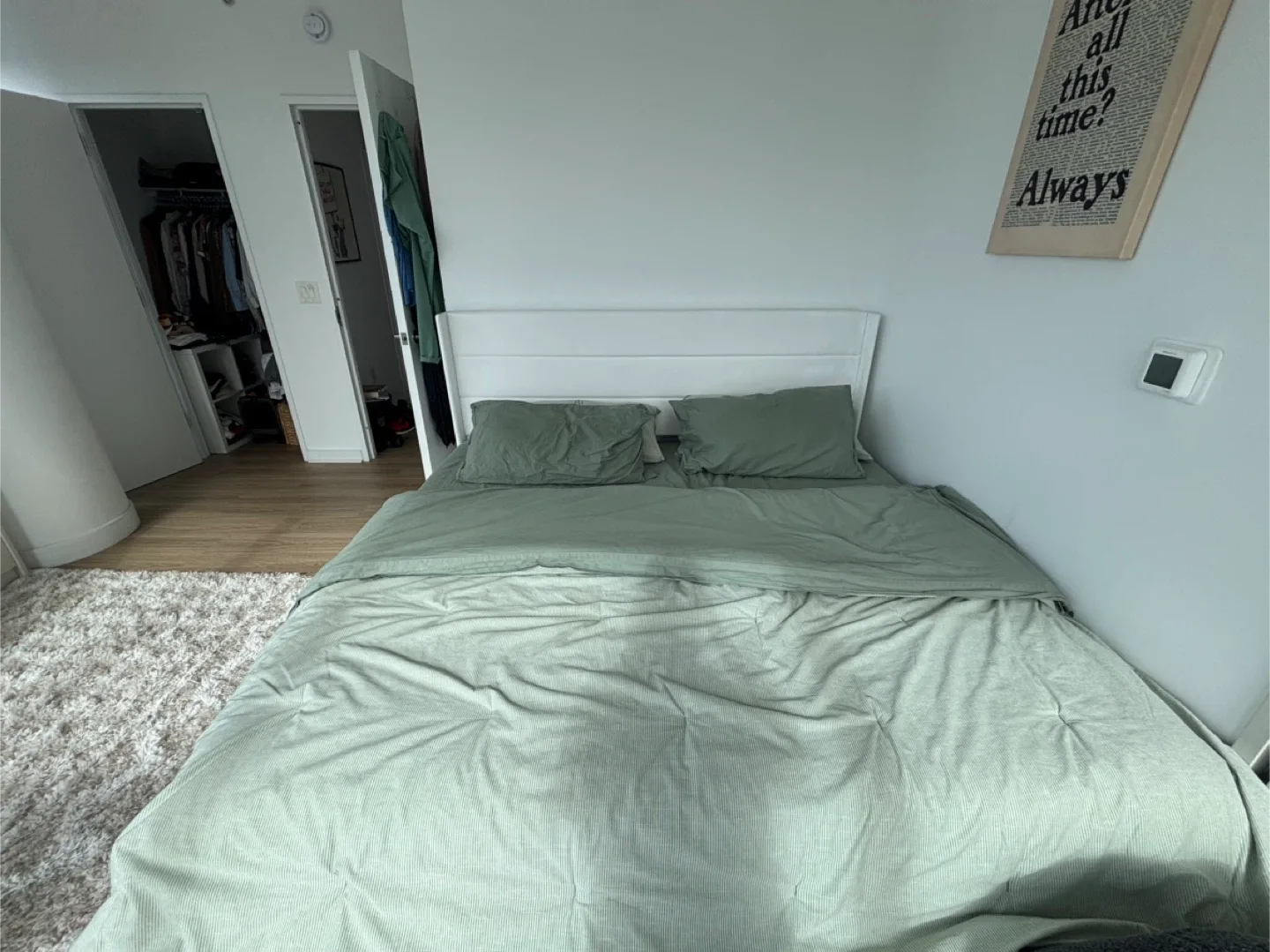 King bed + mattress (76*80inches) image indicator(2)