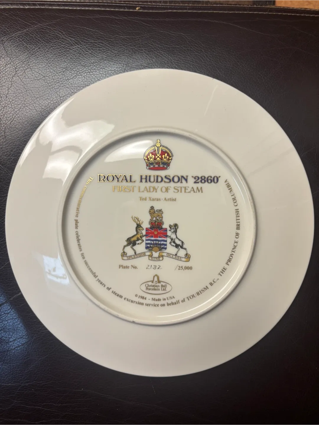 Royal Hudson '2860' First Lady of Steam Plate image indicator(2)