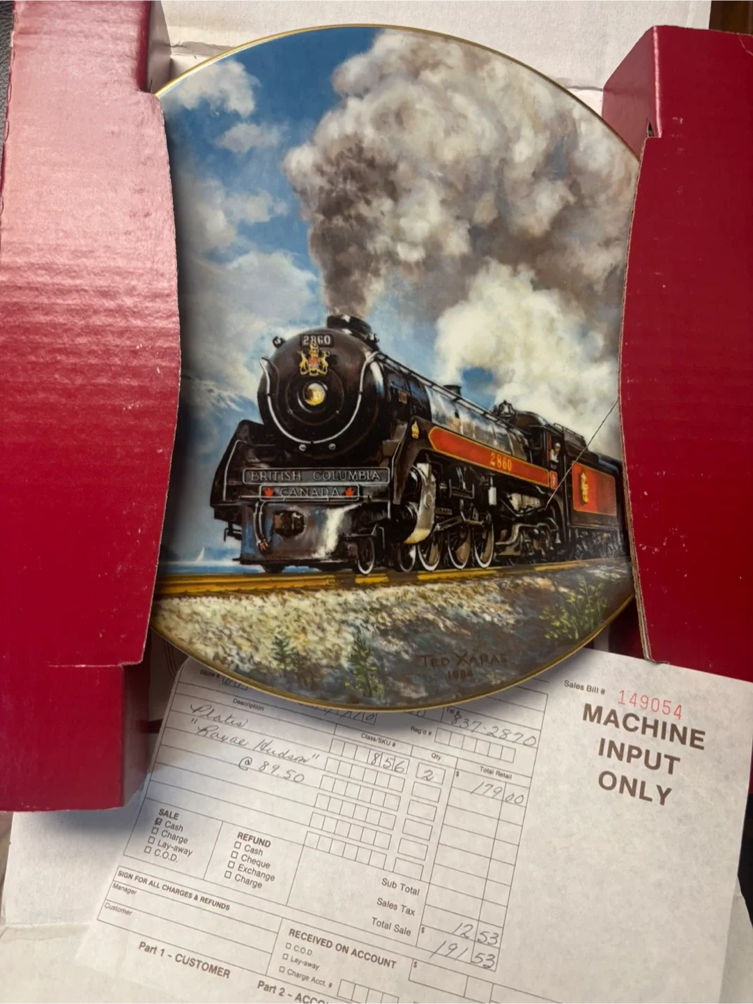 Royal Hudson '2860' First Lady of Steam Plate image indicator(4)