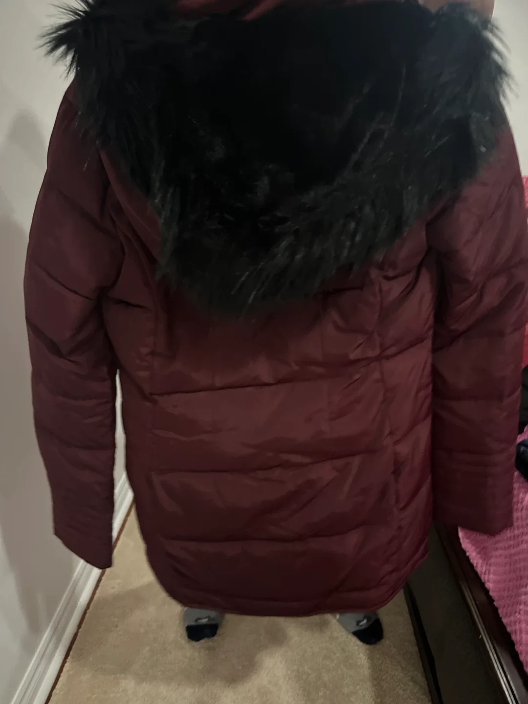 Ricki's XS Burgundy Winter Coat image indicator(4)