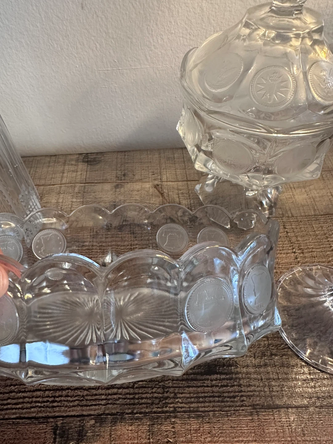 Vintage Clear Glass Candy Dishes & Goblets - photo 4
