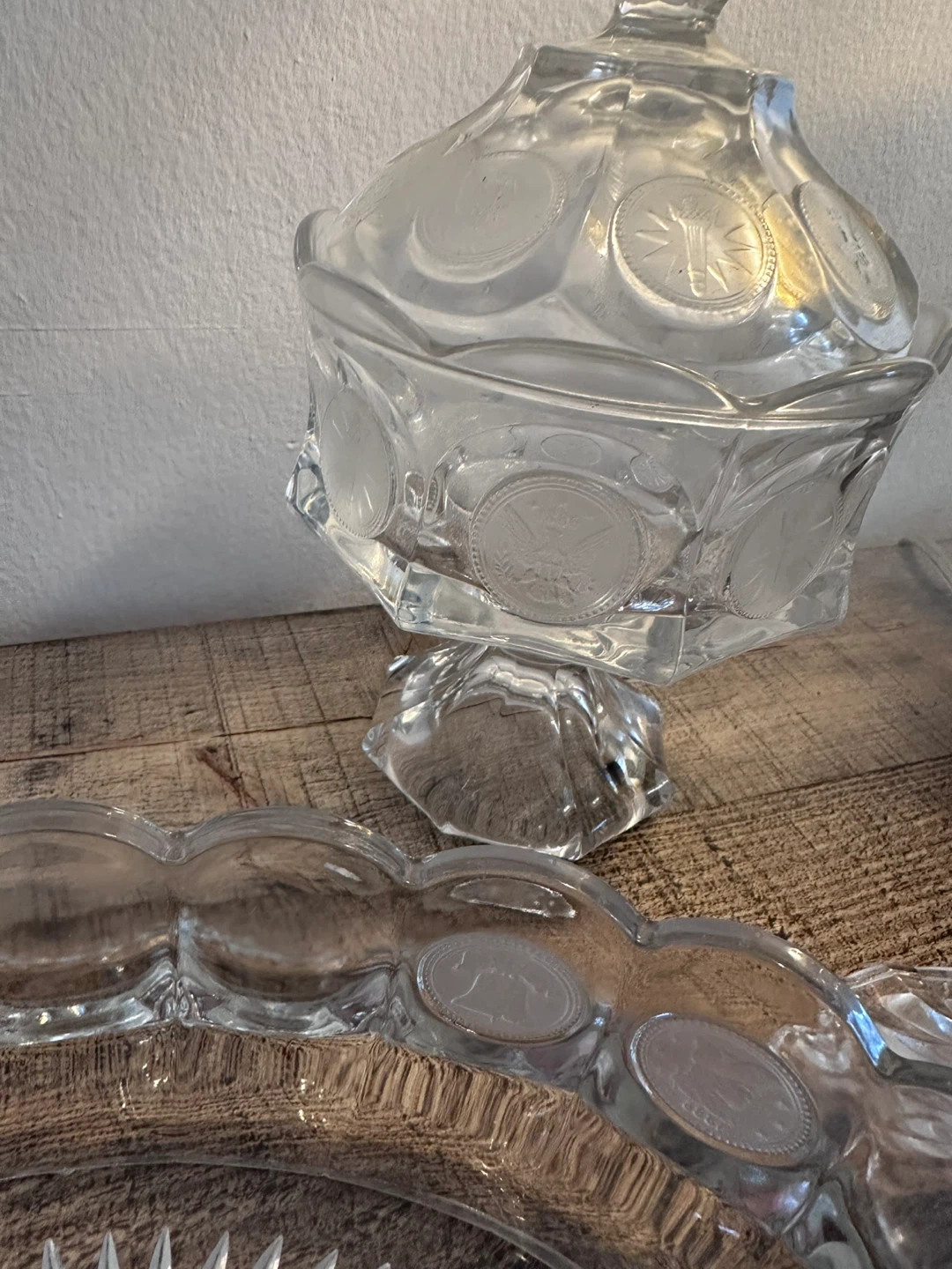 Vintage Clear Glass Candy Dishes & Goblets - photo 5