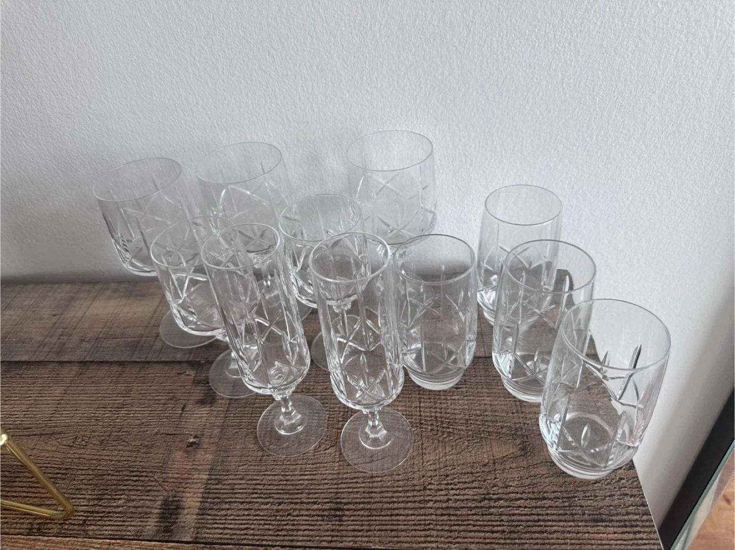 Crystal Glassware Set - 10 Pieces