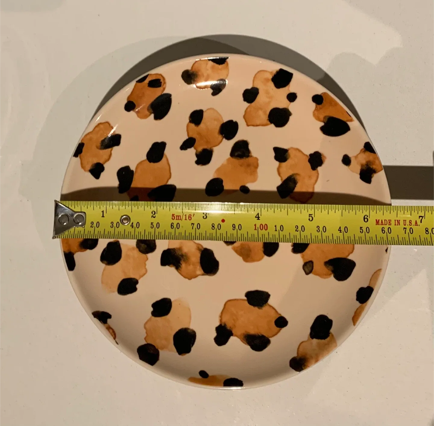 🤎 Set of 4 Appetizer/Desert Plates - Fun Leopard Prints! 🐆🐆🐆 image indicator(6)