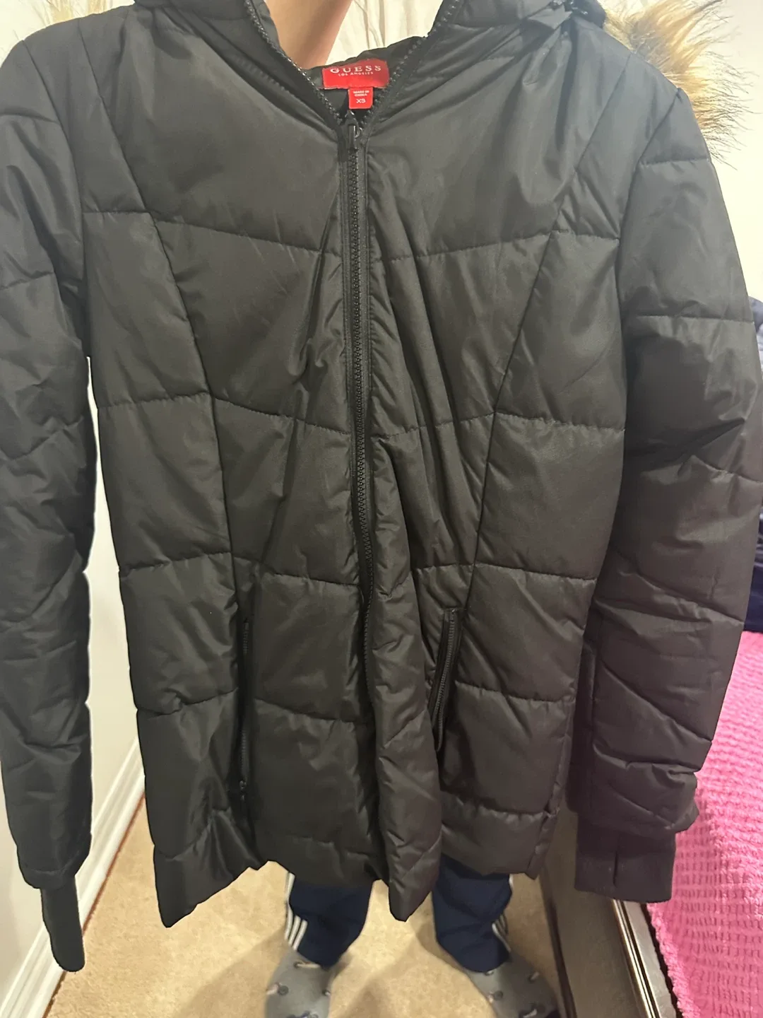 Guess Los Angeles Black Puffer Jacket - XS thumbnail
