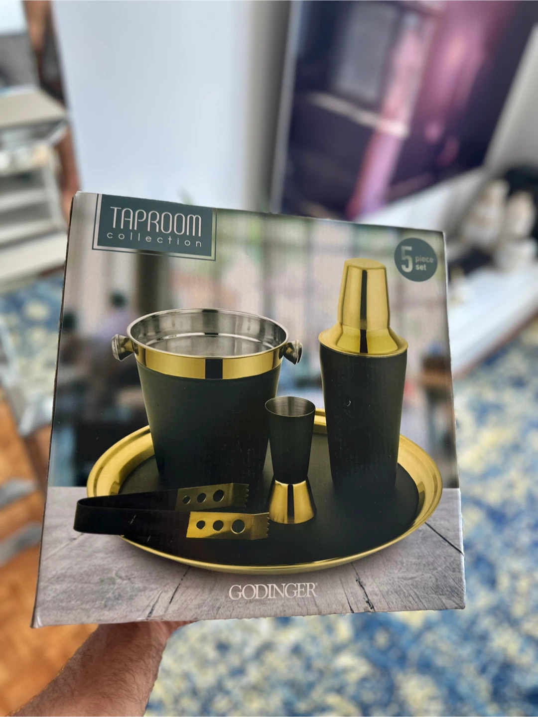 Godinger Taproom 5-Piece Bar Set - Stainless Steel