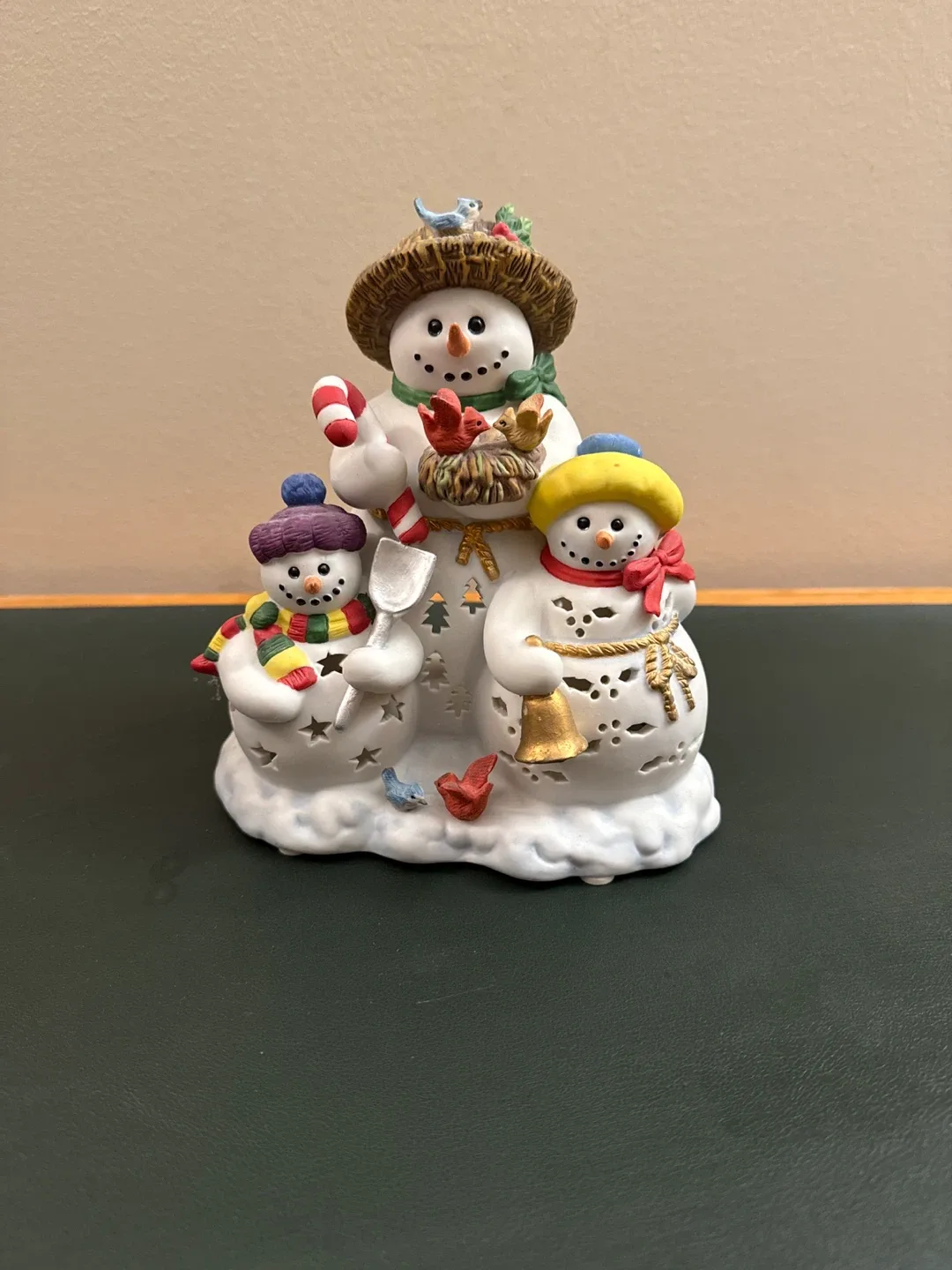 Christmas Snowman Tea Light Holder thumbnail