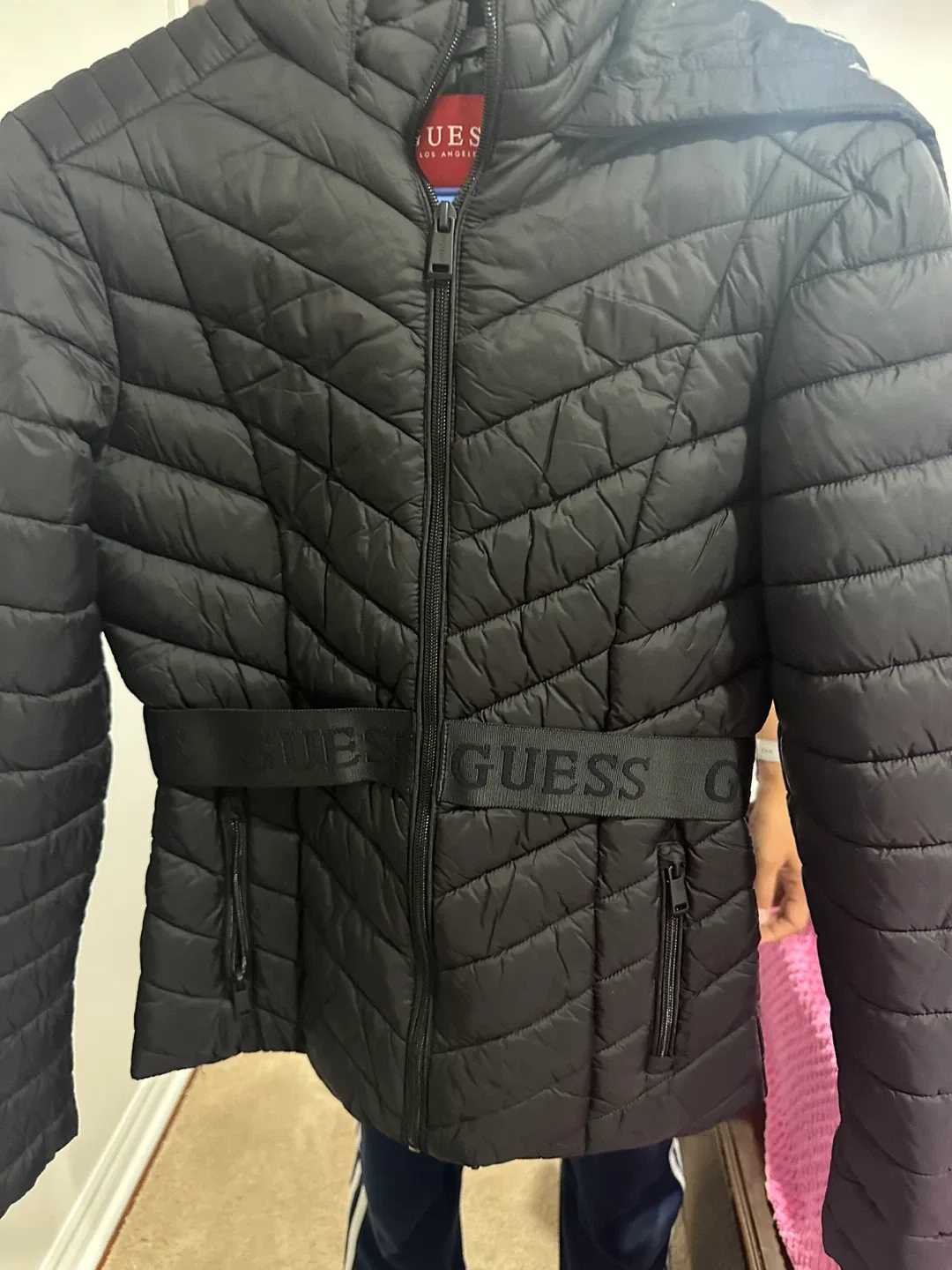 Guess Black Puffer Jacket - XS thumbnail