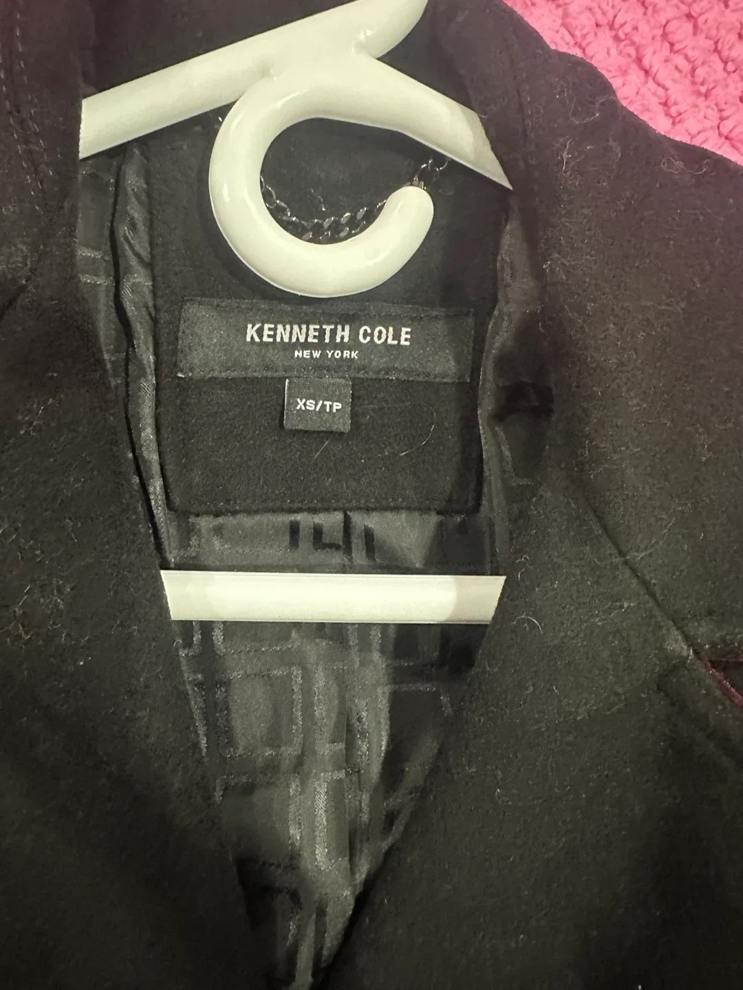 Kenneth Cole Black Wool Blend Coat - XS image indicator(3)