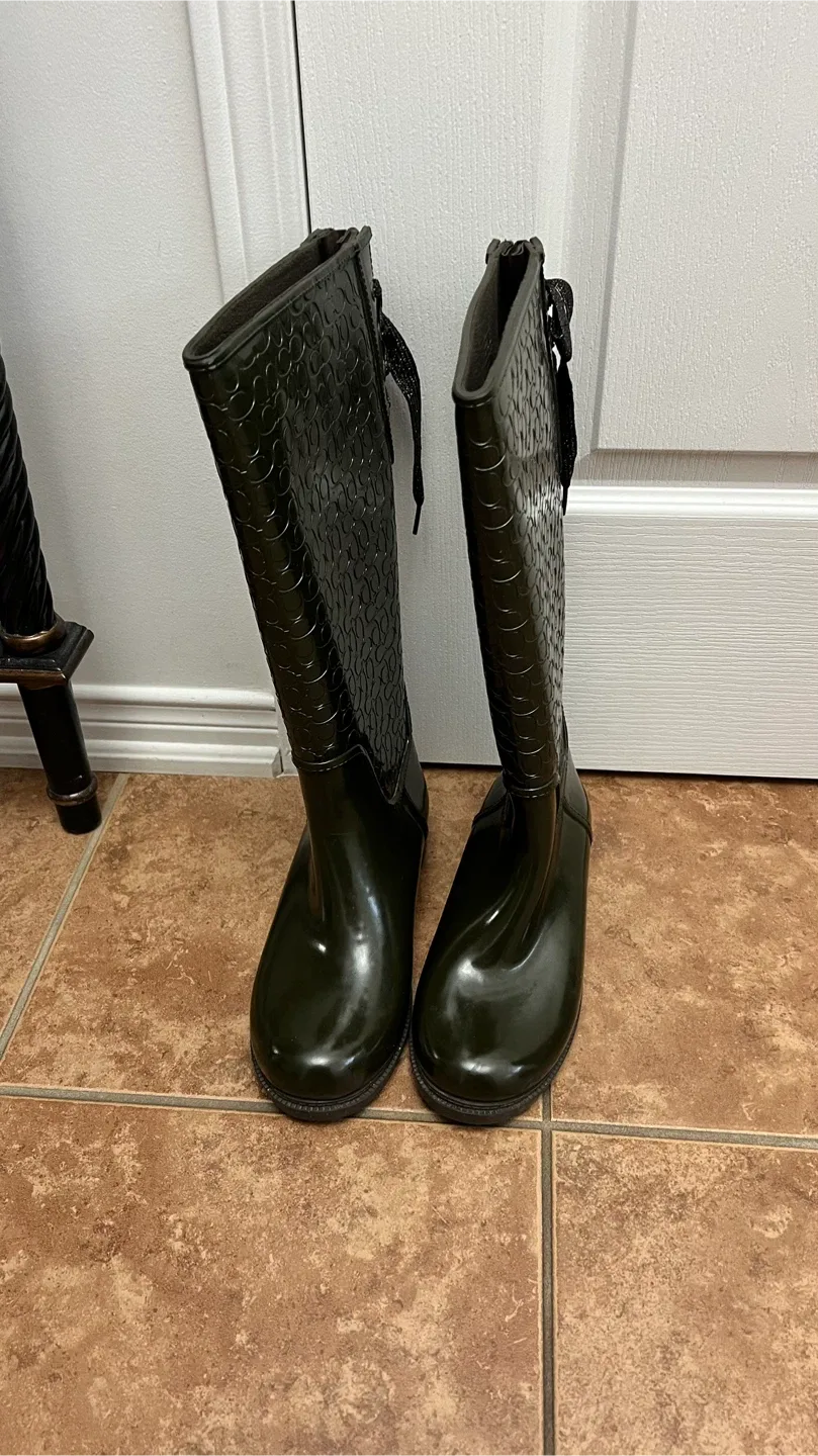 Coach rain boots brown - size 8 image indicator(6)