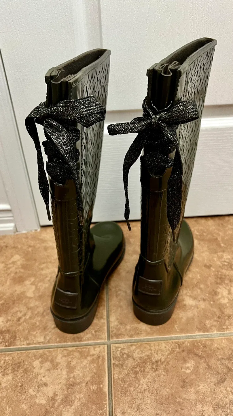 Coach rain boots brown - size 8 image indicator(4)