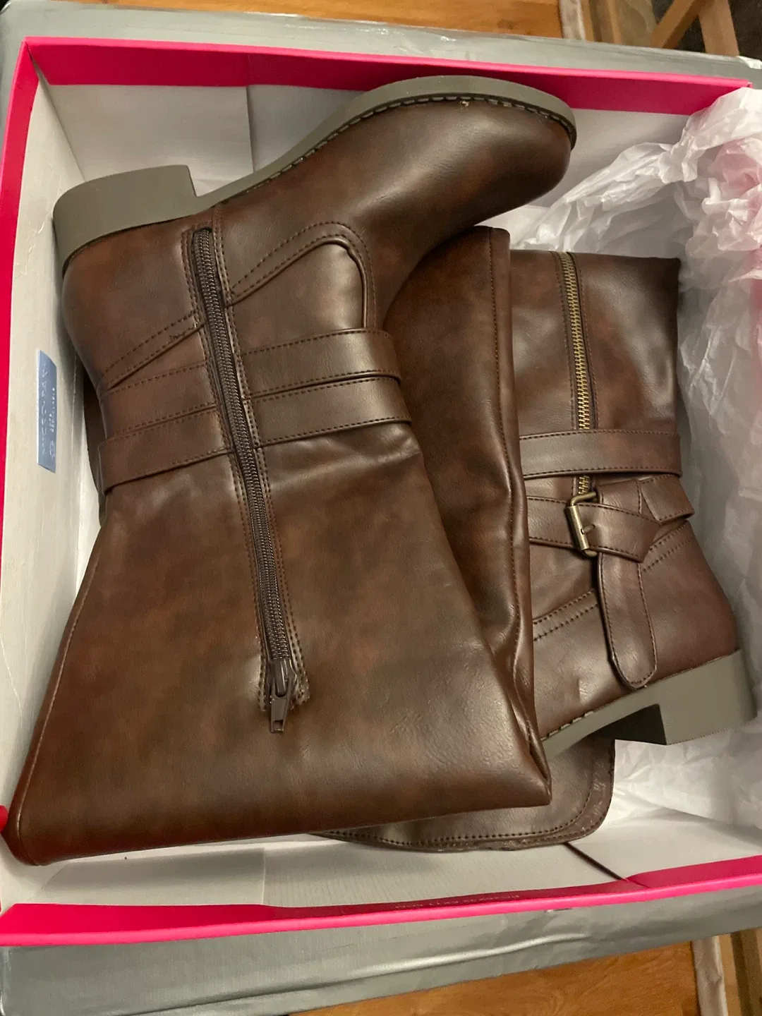 Vince Camuto Brown Riding Boots, Size 7 image indicator(7)