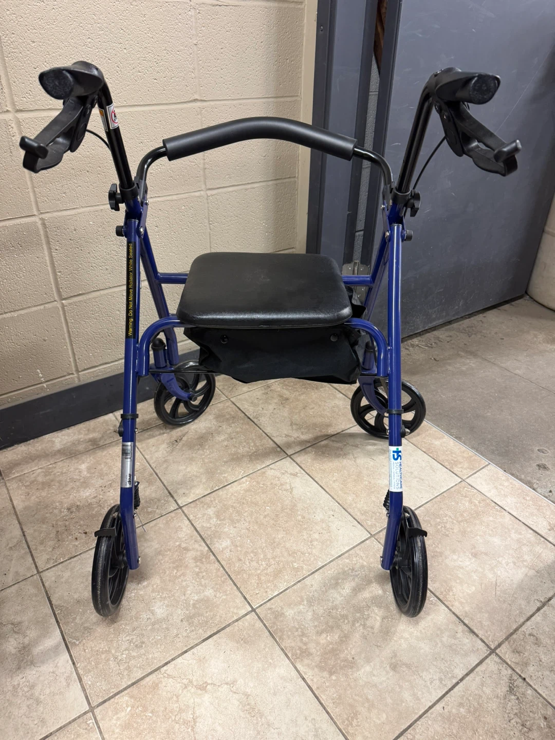 Drive Medical Blue Folding Walker with Seat 🥕 - photo 2