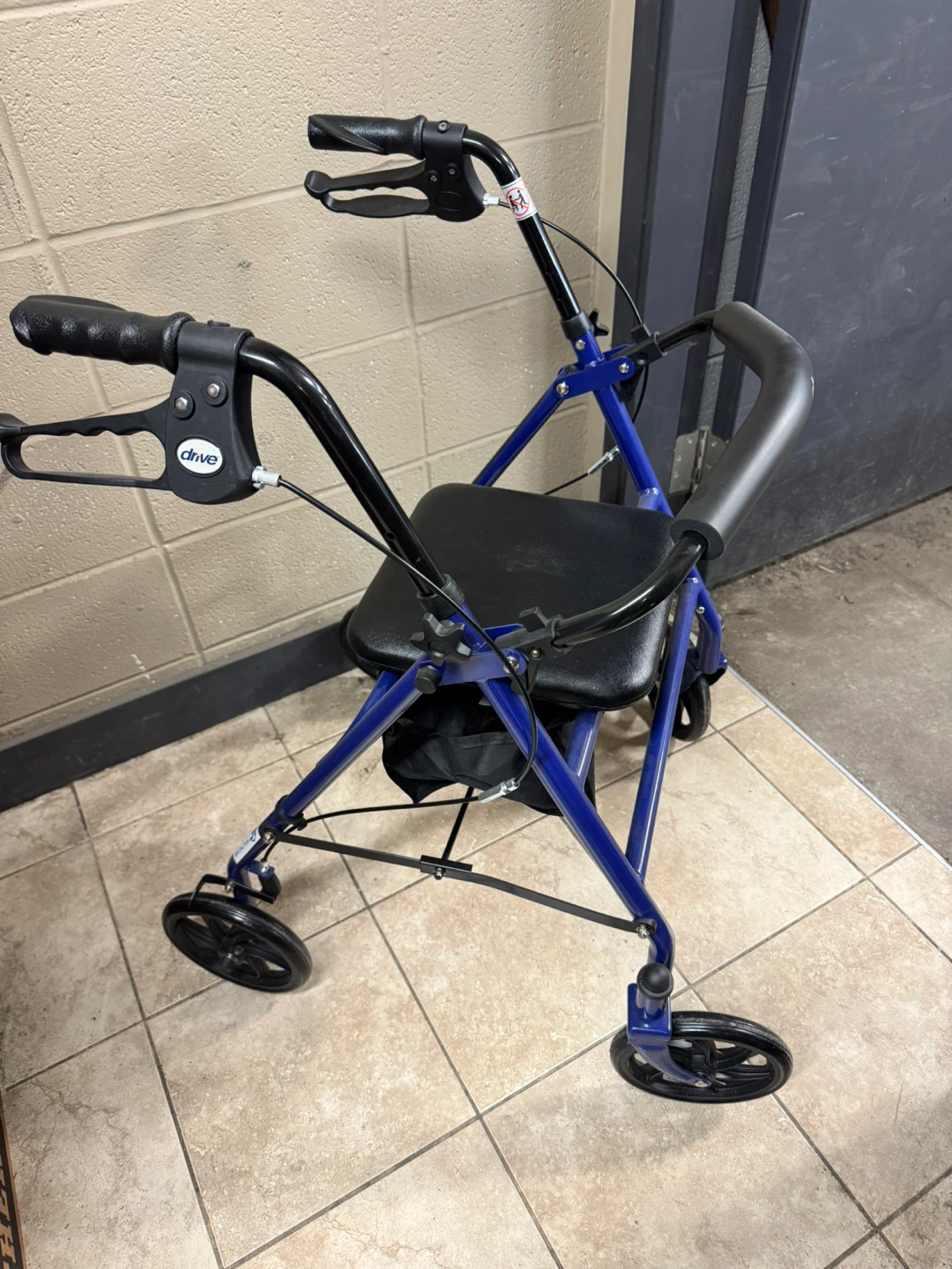 Drive Medical Blue Folding Walker with Seat 🥕