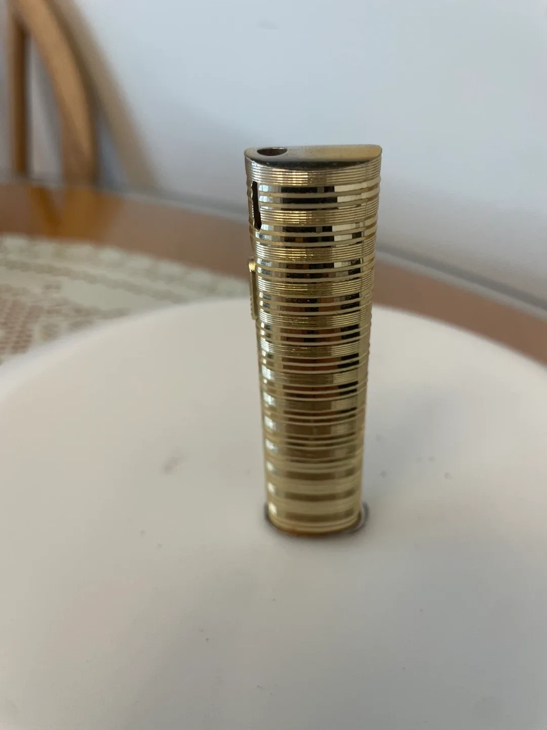 Vintage Gold Tone Lighters - 2 Unique Designs image indicator(3)