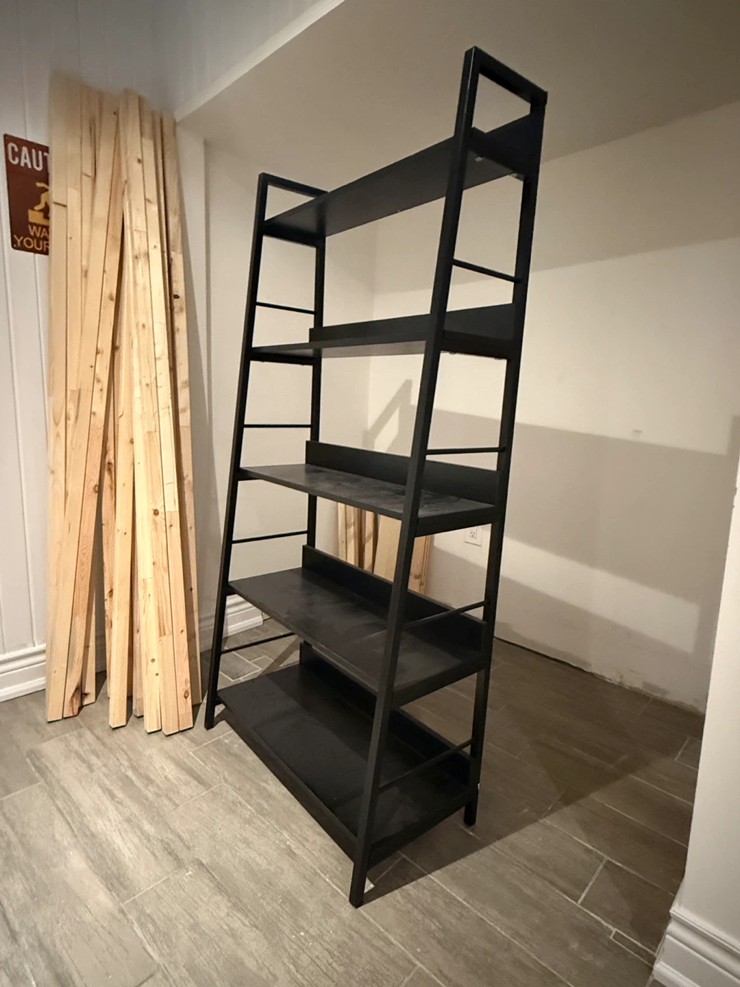 Black Ladder Shelf