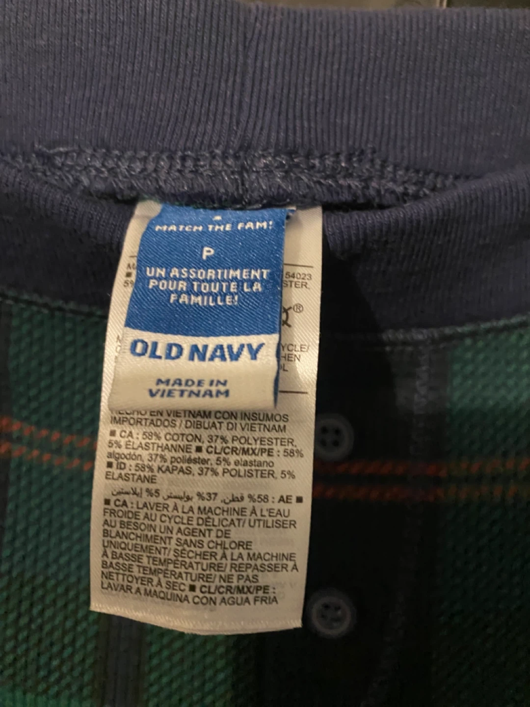 Old Navy Plaid Pajama Pants - Size P - photo 2