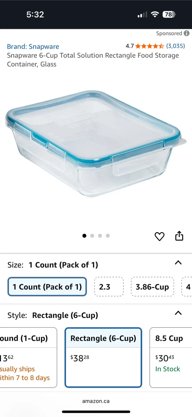 OXO & Snapware Airtight Food Containers (set of 2; like-NEW) image indicator(8)