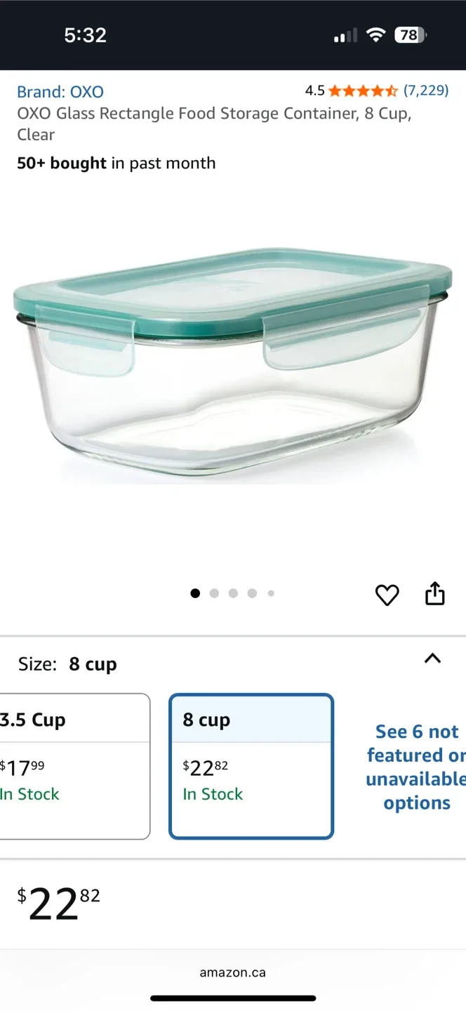 OXO & Snapware Airtight Food Containers (set of 2; like-NEW) image indicator(7)