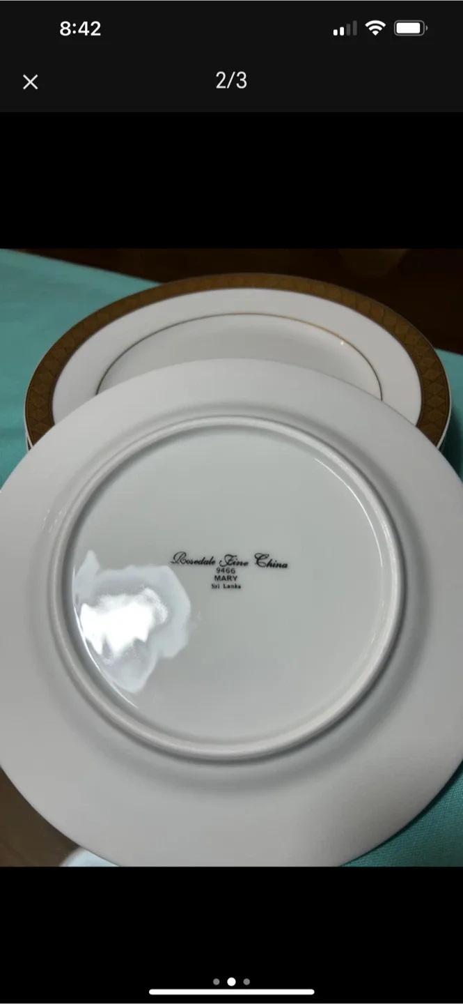 Rosedale Fine China Plates image indicator(2)