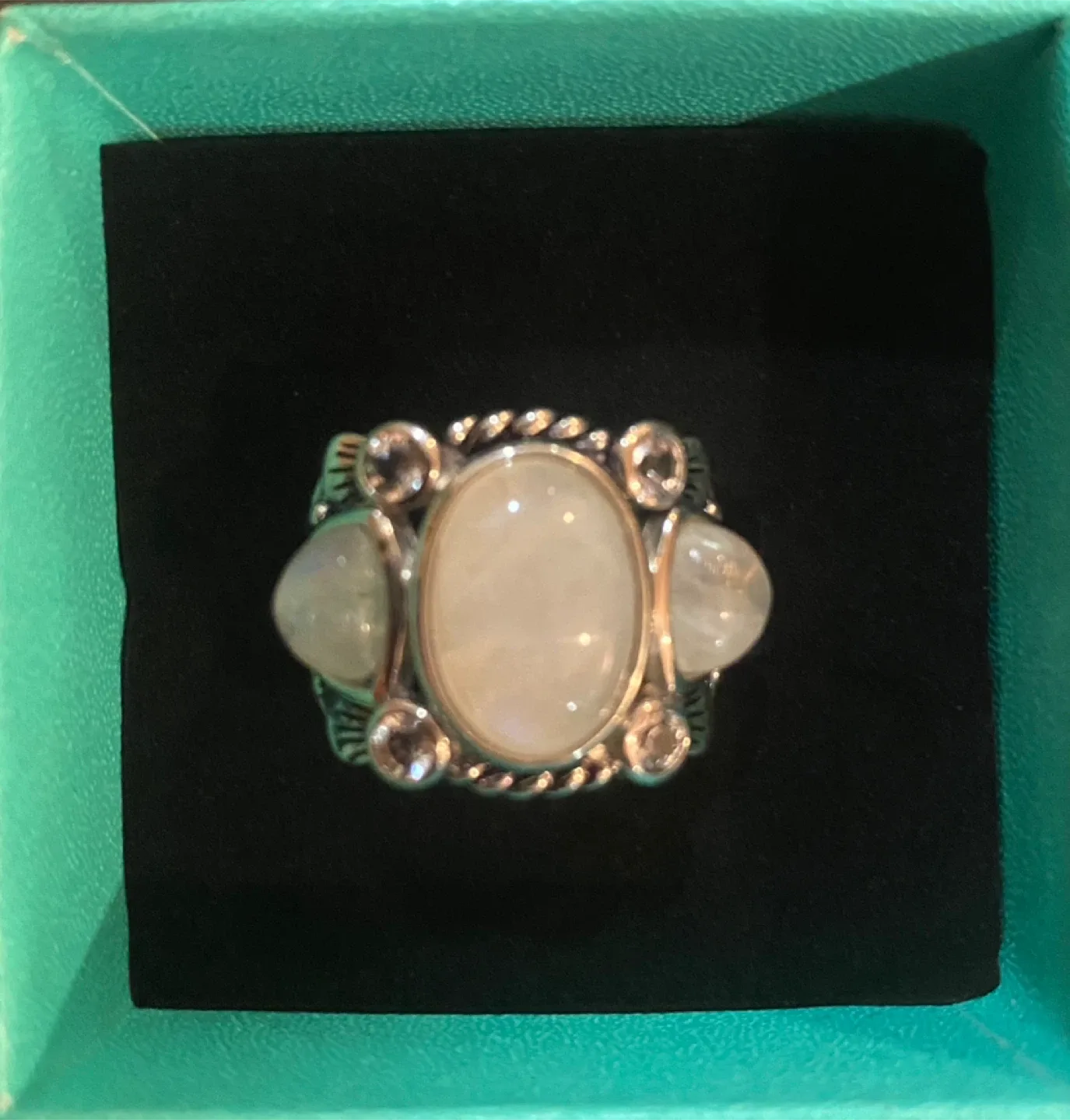 Silver Moonstone Ring thumbnail