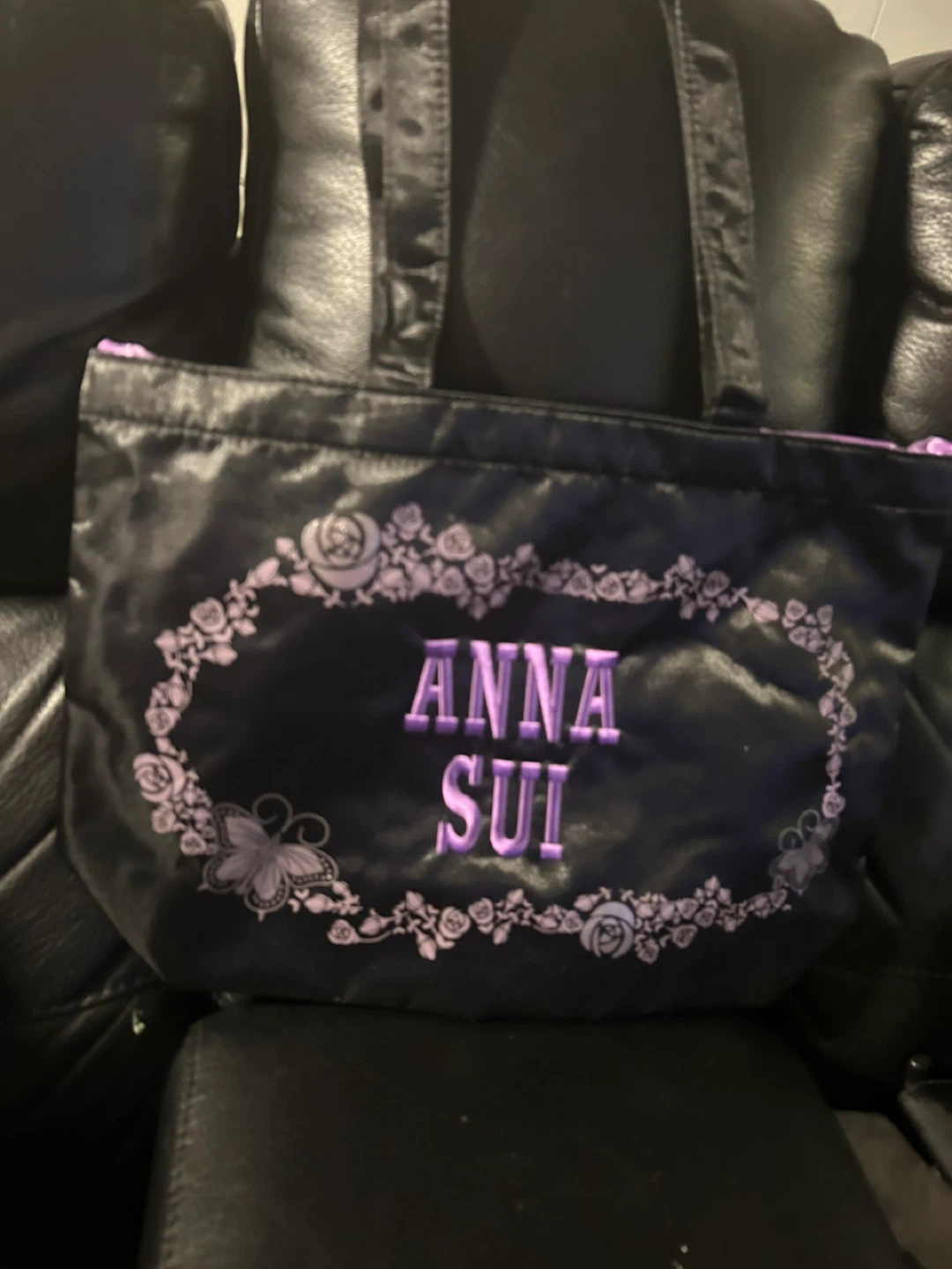 Anna Sui Black Tote Bag