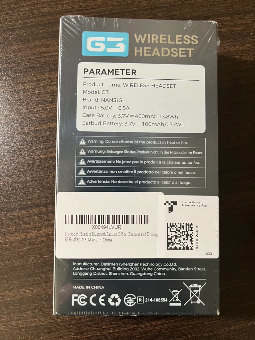 New Nansls G3 Wireless Headset - photo 2