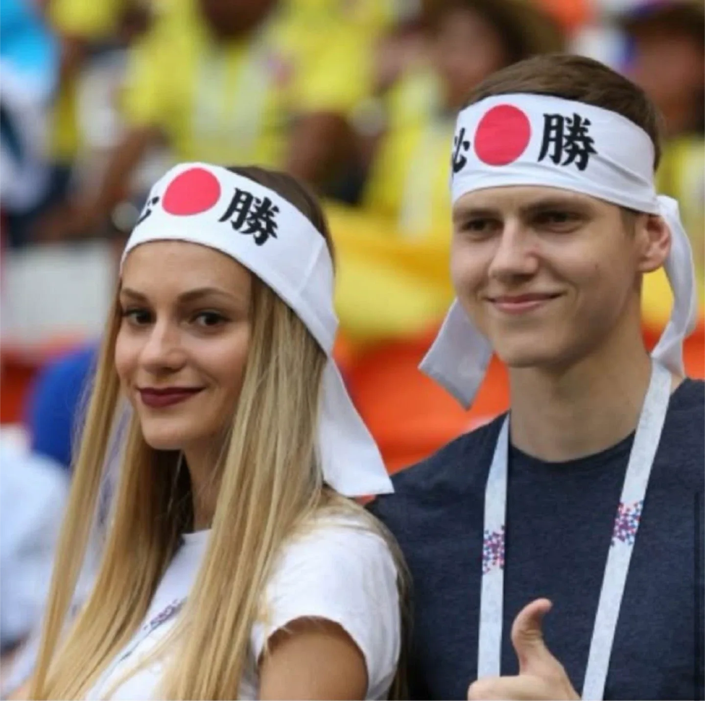 Japanese Hachimaki Headband Set - "Nihon" & "Fighting Spirit" image indicator(6)