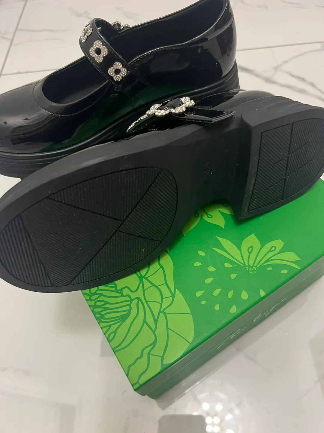 Girls' Black Patent Leather Shoes - Size 35 image indicator(3)