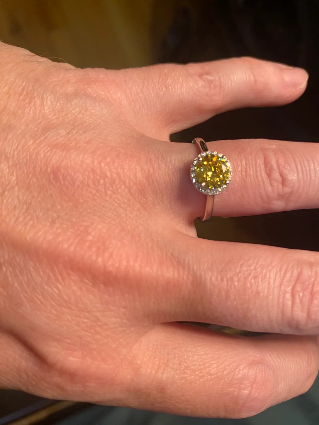 Yellow and white CZ 925 2.48ctw image indicator(3)