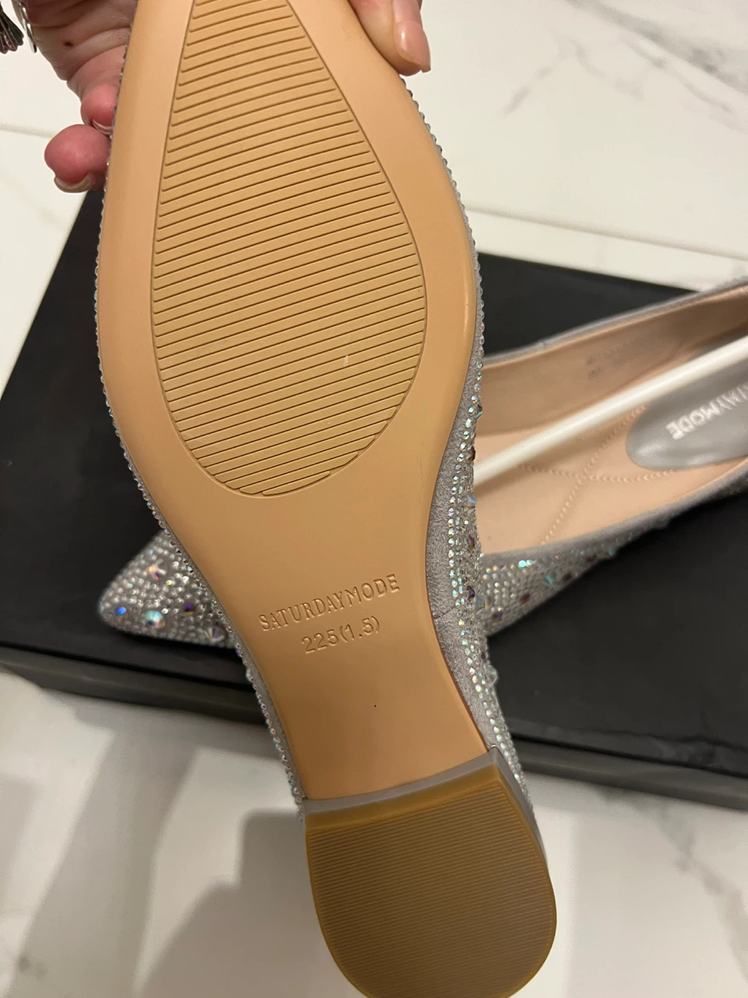 Saturday Mode Rhinestone Flats - Size 5.5 - photo 4