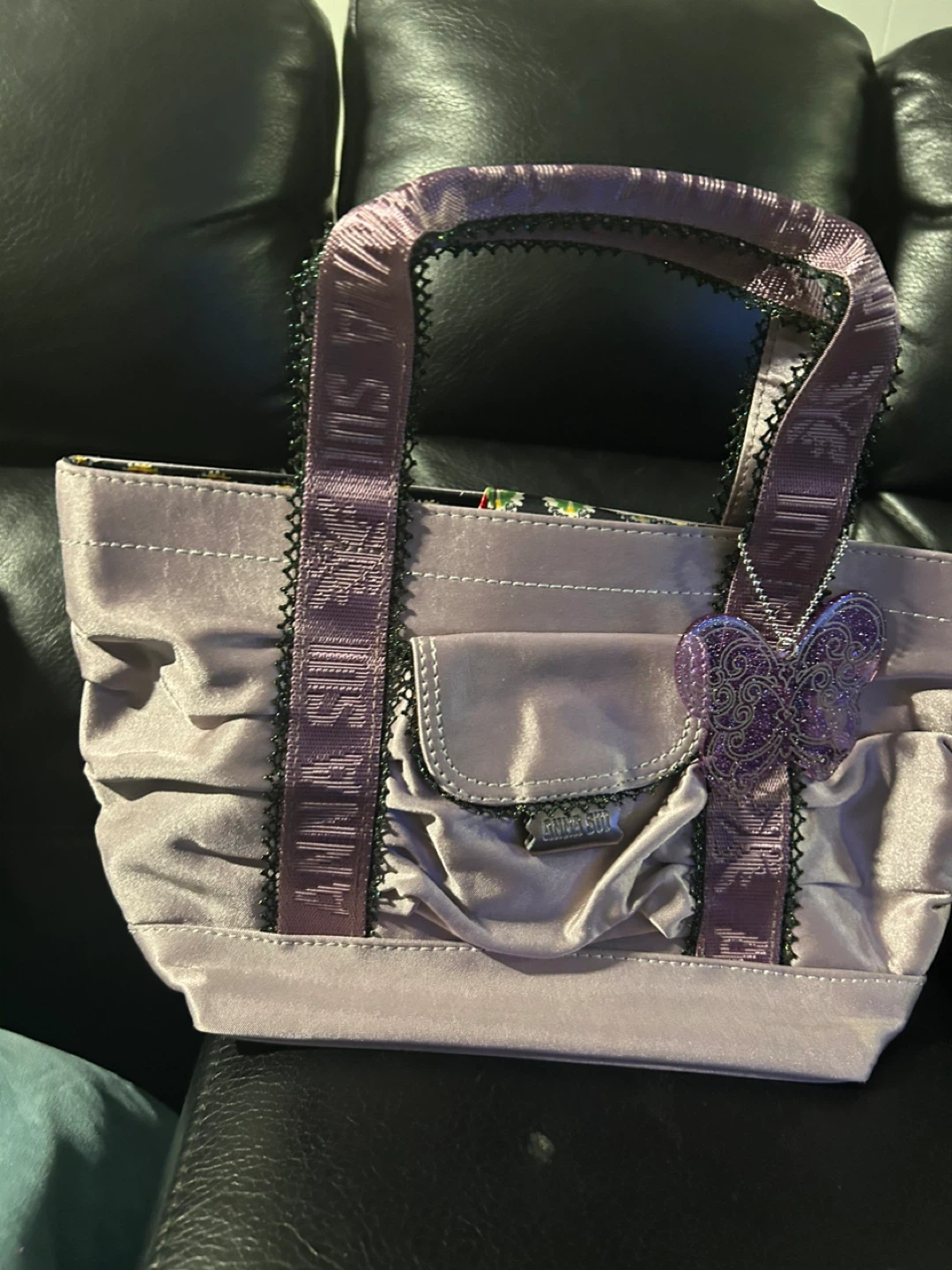 Anna Sui Lilac Tote Bag