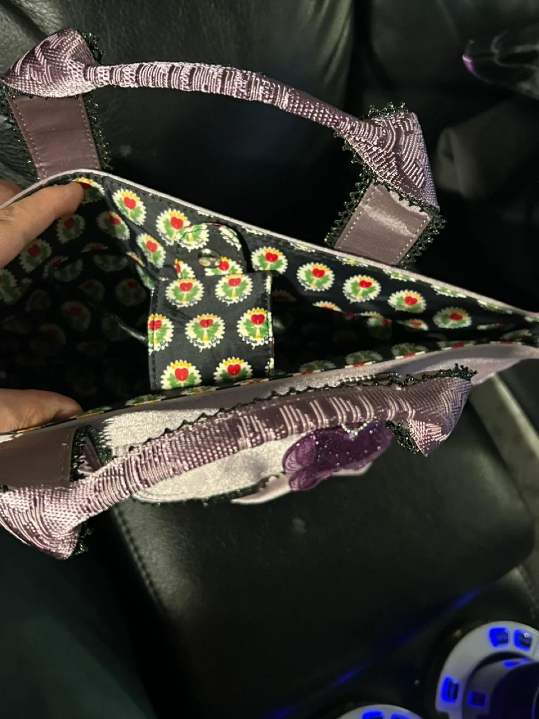 Anna Sui Lilac Tote Bag image indicator(8)