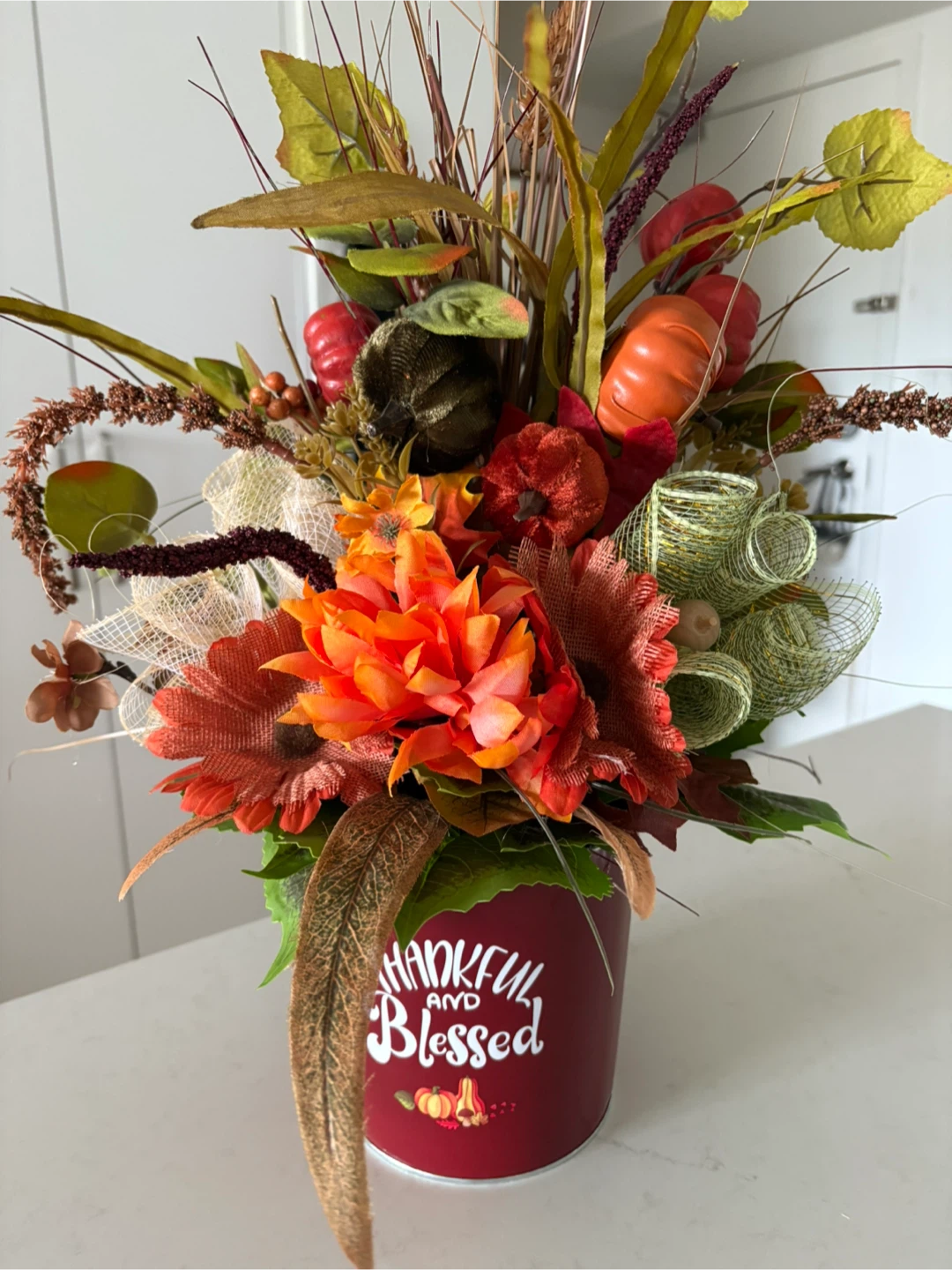 Fall Floral Arrangement - Thankful & Blessed