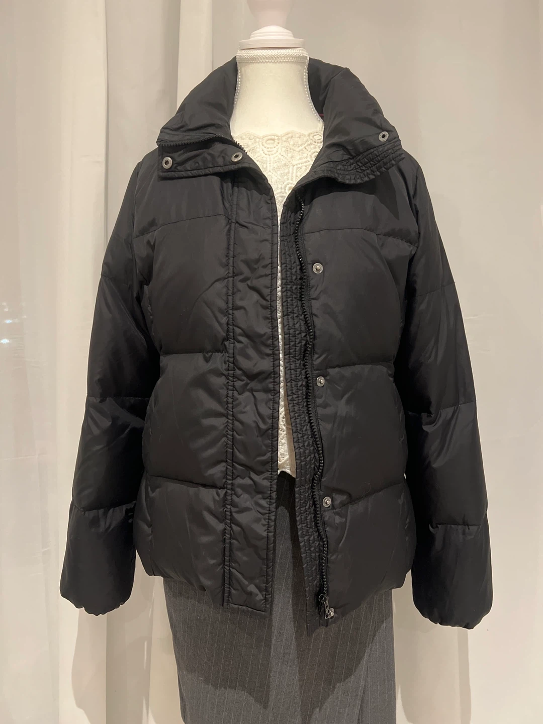 Black Puffer Jacket Size M