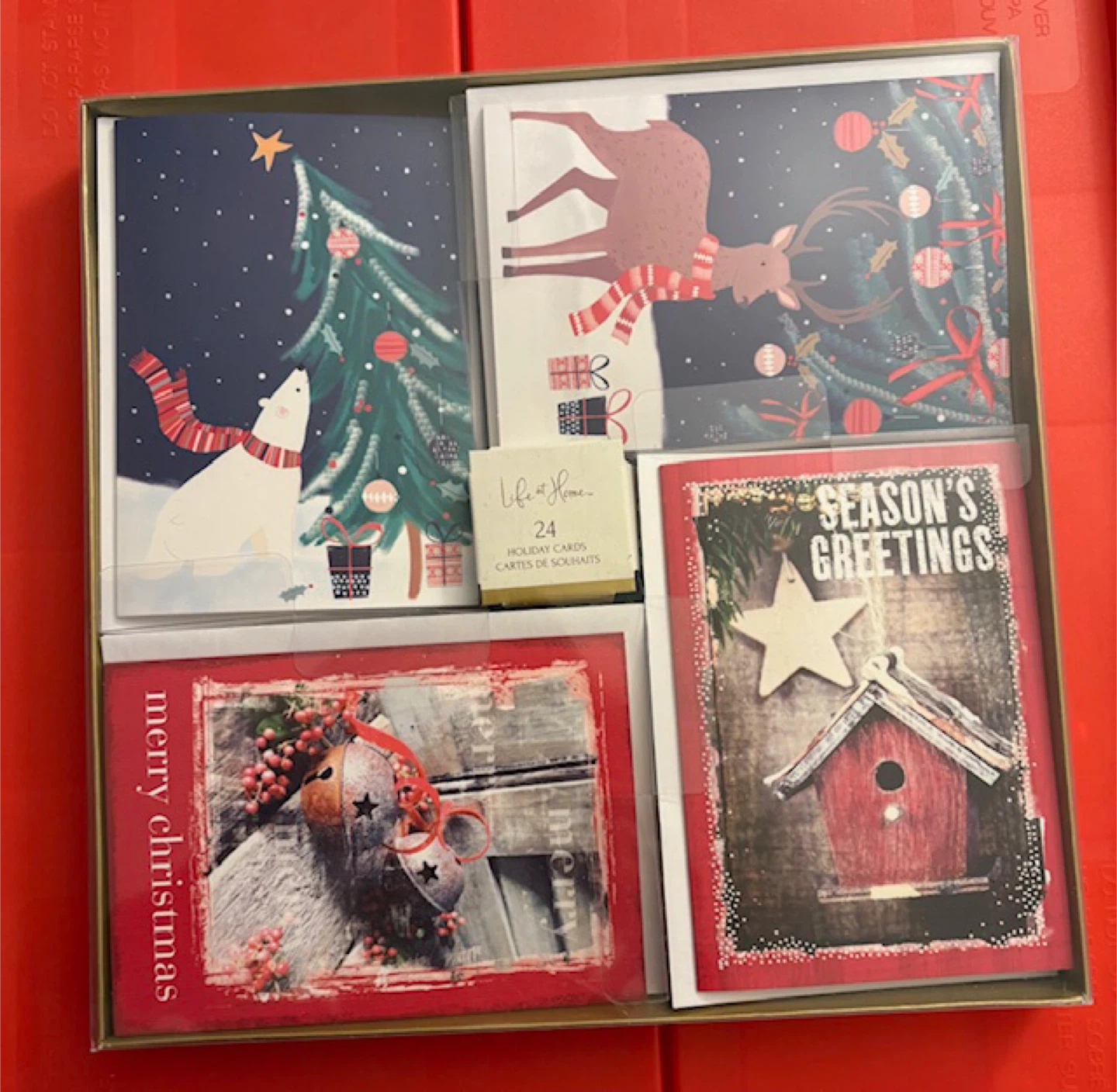 🤩Life at Home 24 Holiday Cards Set - New