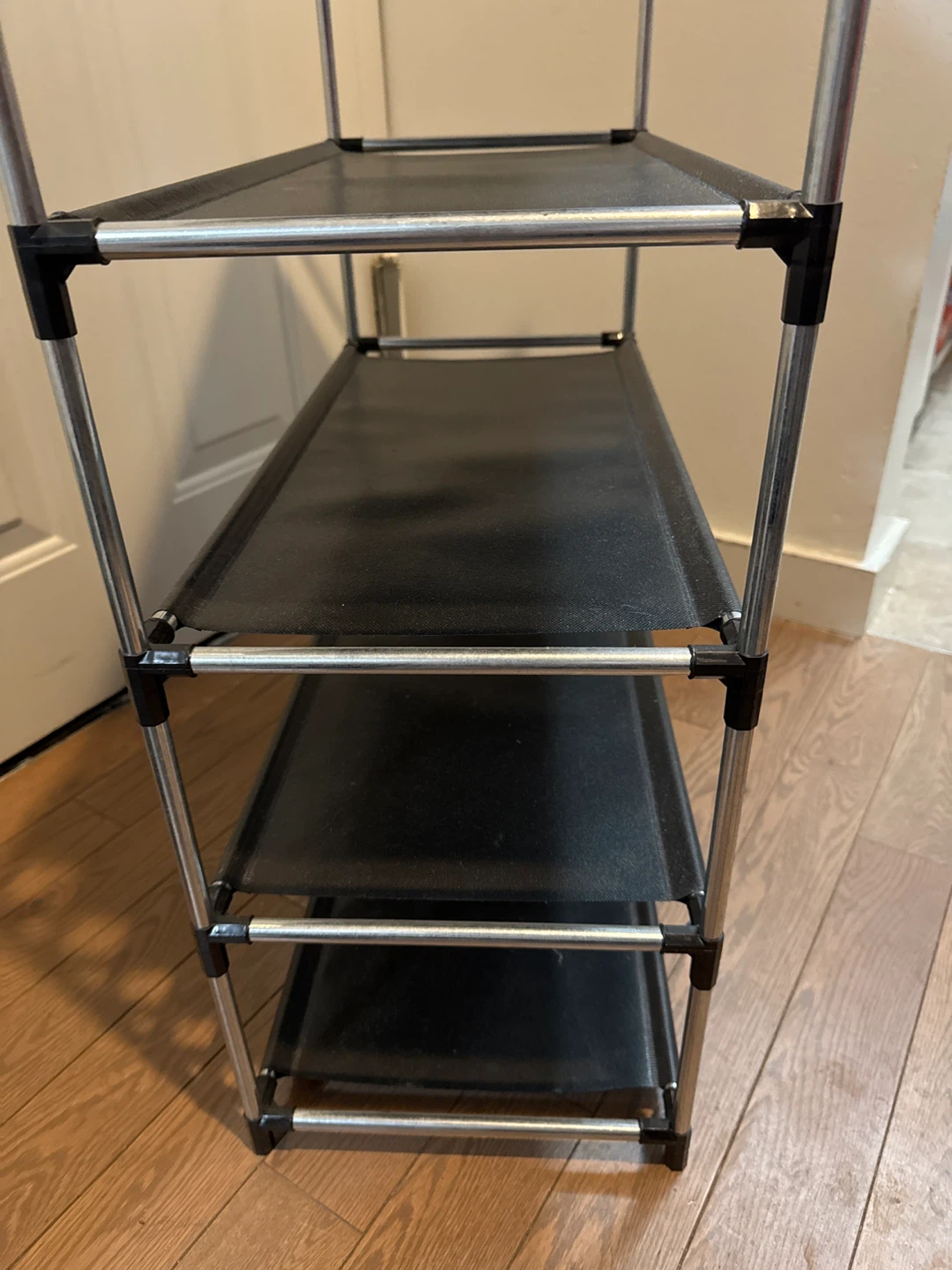 Black 5-Tier Shoe Rack Organizer 35”x23”x11” - photo 3
