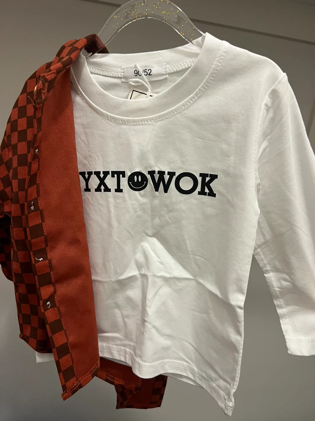 Kids' Checkered Shirt & Long Sleeve Top - Size 90/52 image indicator(2)