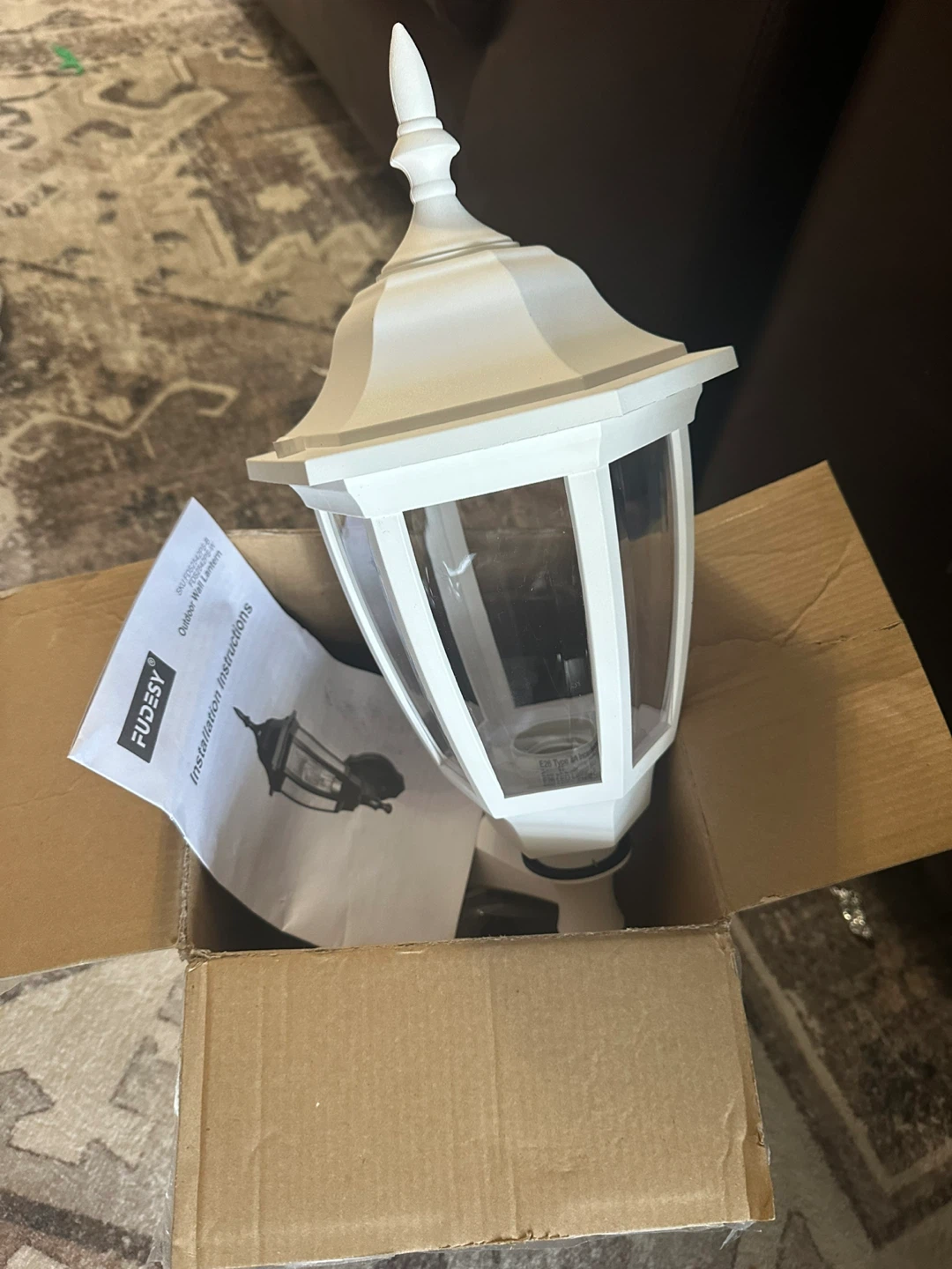 New Fudesy Outdoor Wall Lantern - White