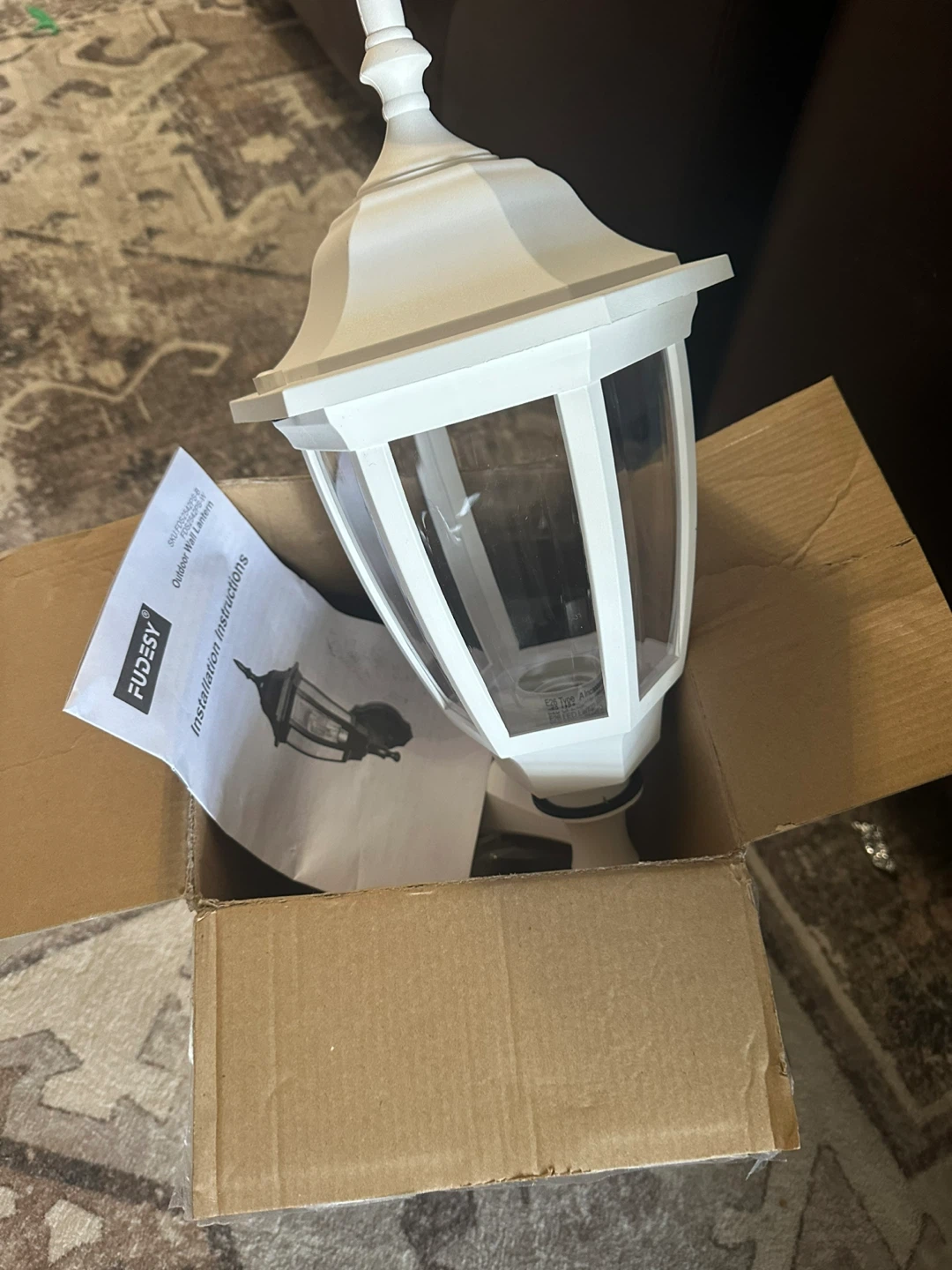 New Fudesy Outdoor Wall Lantern - White - photo 2