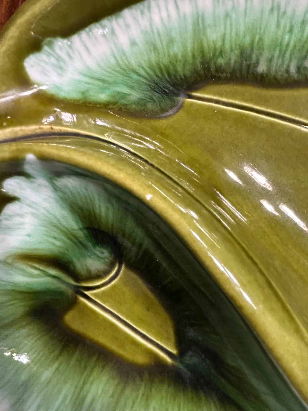 Vintage Santa Anita Ware Divided Leaf Dish - photo 3